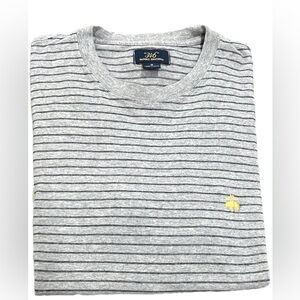 BROOKS BROTHERS 346 gray/black striped tee